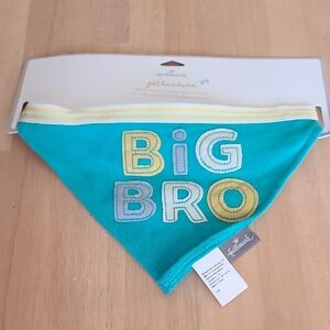 Hallmark Big Bro Dog Bandana - Teal and Yellow